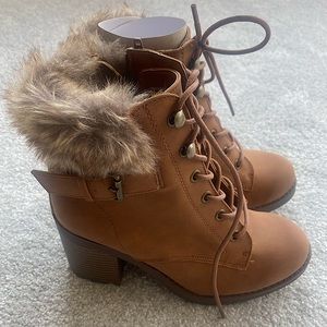 NWT Lace up Booties